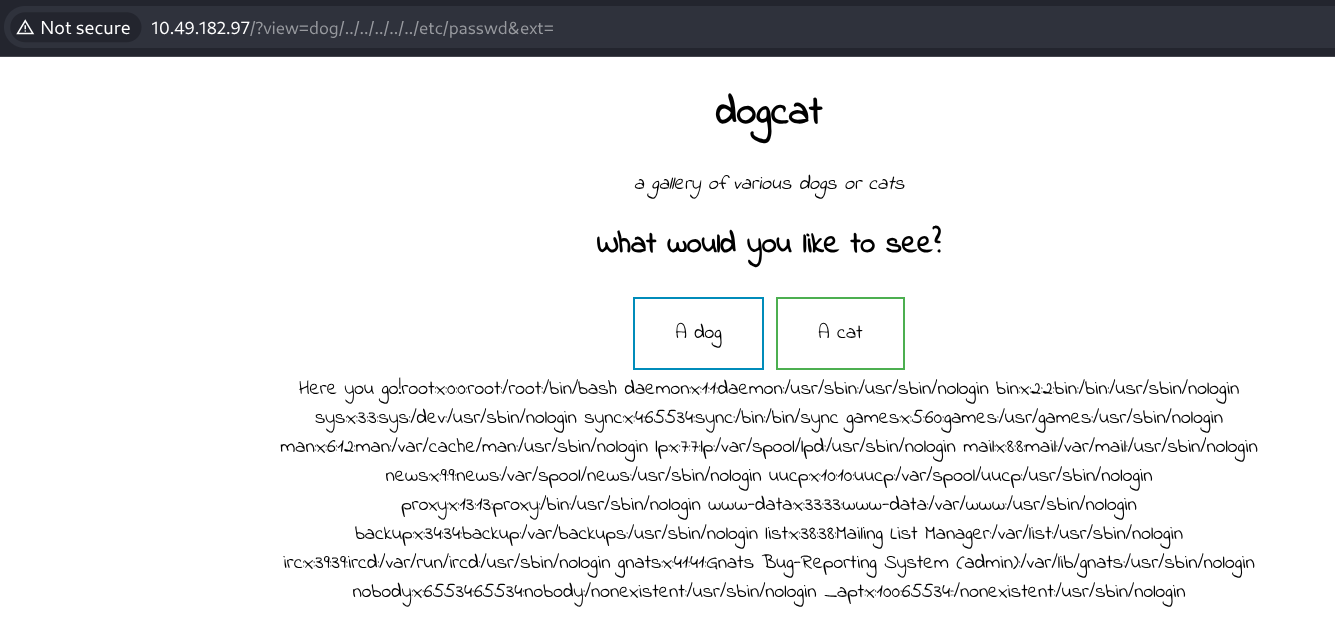LFI Success - /etc/passwd